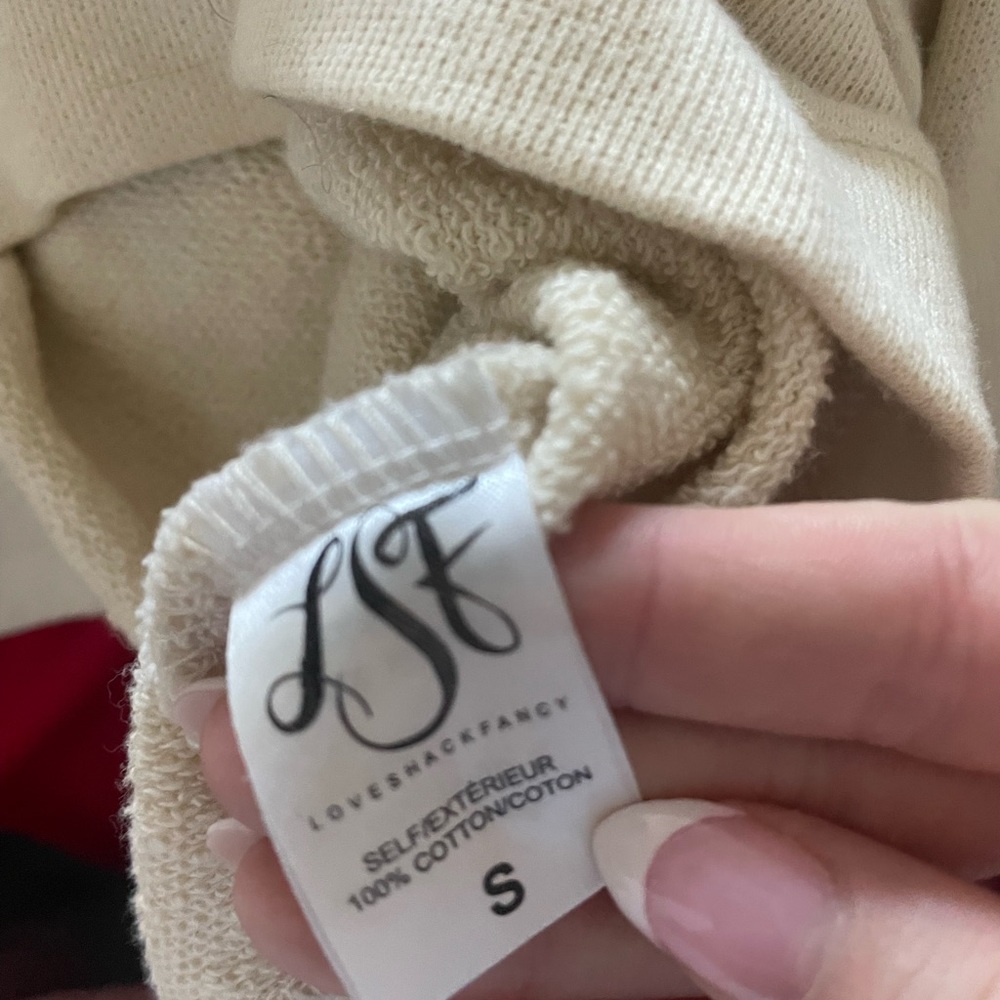 LoveShackFancy Yellow Ruffle Sweatee - Picture 4 of 5